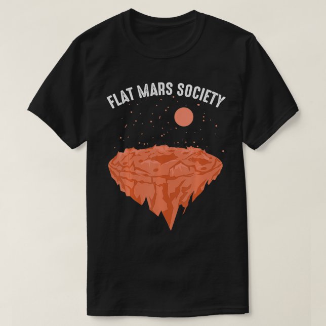 Camiseta La divertida sociedad de Marte Flat obsequia a ast (Diseño del anverso)
