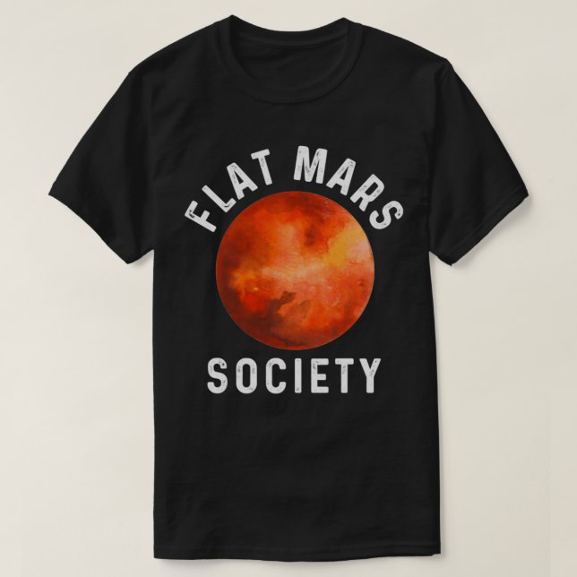 Camiseta La divertida sociedad de Marte Flat obsequia a ast (Diseño del anverso)