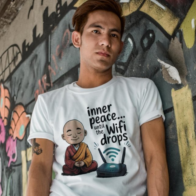 Camiseta La divertida tecnología WiFi Whisperer - humor gee (Subido por el creador)