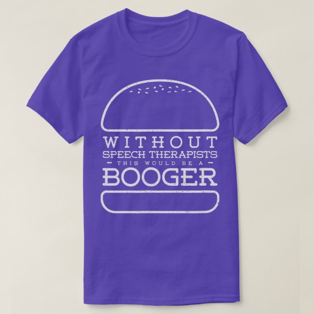 Camiseta La divertida terapia de lenguaje de hamburguesas p (Diseño del anverso)