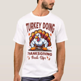 Camiseta La divertida Turquía impulsa el curso de acción de