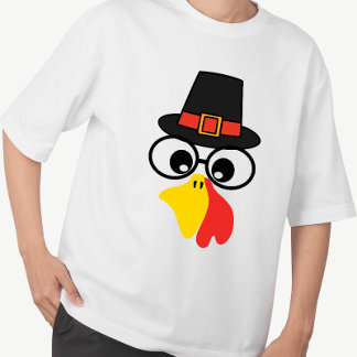 Camiseta La divertida Turquía se enfrenta al día de Acción 