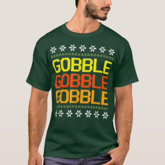 Camiseta La divertida Turquía tambalea al dulce del día de