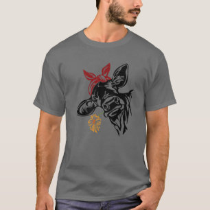 Camiseta La divertida vaca de Highland no ama a los amantes