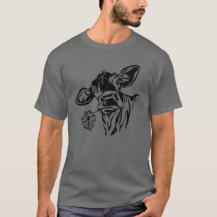 Camiseta La divertida vaca de Highland no ama a los amantes