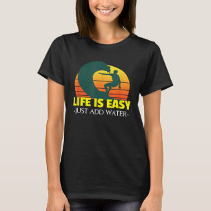 Camiseta La divertida vida de surf retro vintage es fácil s