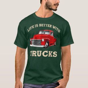 Camiseta La divertida vida del camionero es mejor con camio