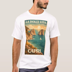 Camiseta La Dolce Vita Capri Viajes Vintage
