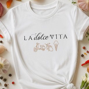 Camiseta La Dolce Vita Estilo italiano de viajes costeros