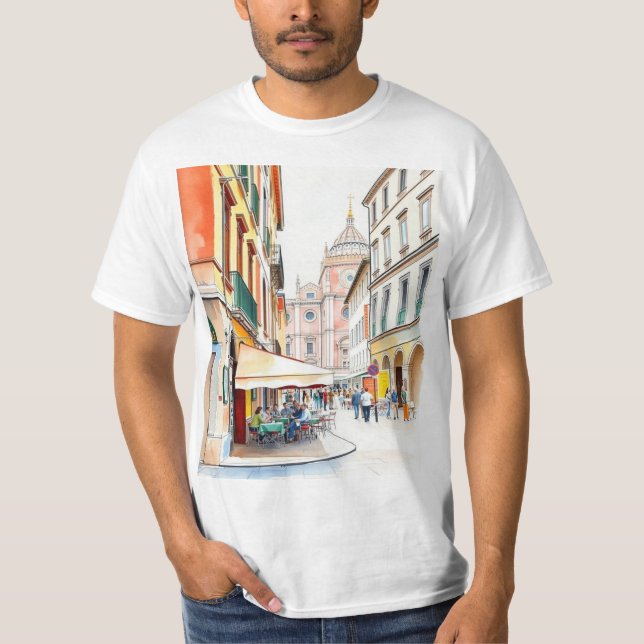 Camiseta La Dolce Vita in Bologna: Piazza Maggiore (Anverso)