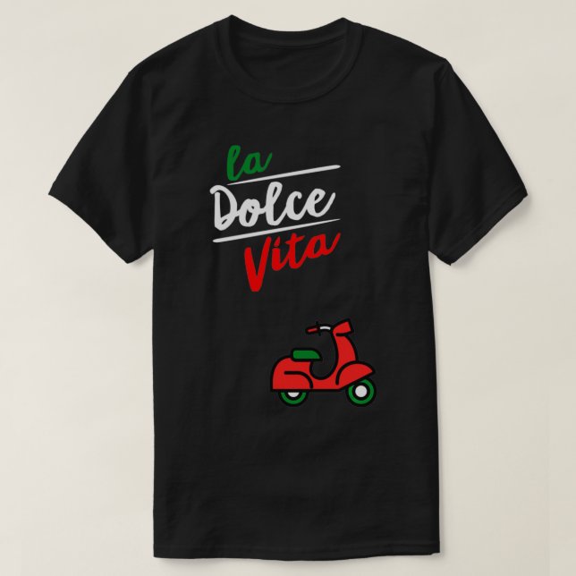 Camiseta La Dolce Vita, Italy  (Diseño del anverso)
