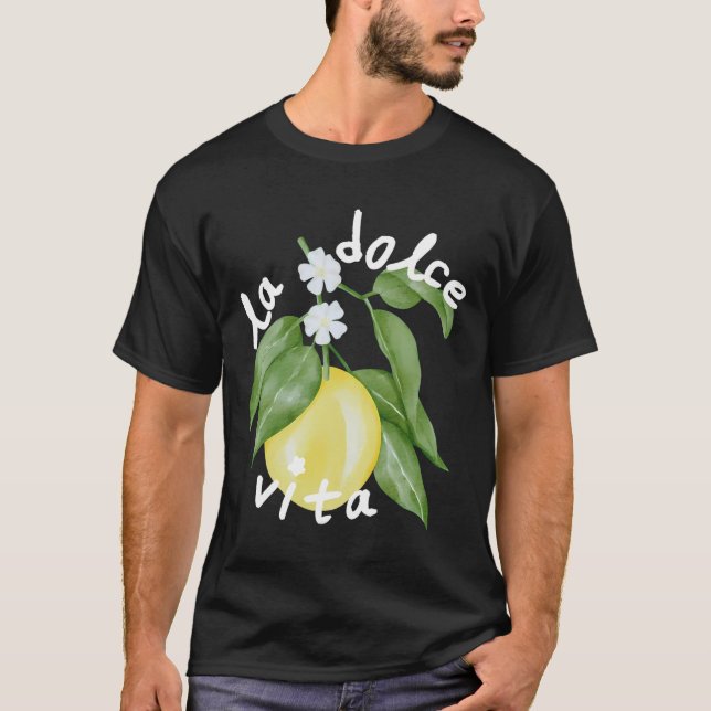 Camiseta La Dolce Vita La Dolce Bride Italia Limón Combinac (Anverso)