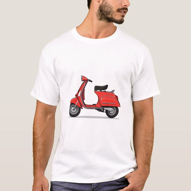 Camiseta La Dolce Vita: Red Vespa T-Shirt (Anverso)