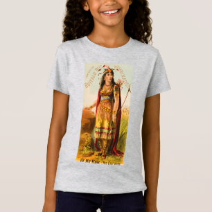 Camiseta La Doncella India Más Hermosa de Buffalo Bill 1880