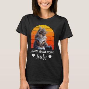 Camiseta La dueña de Maine Coon CRAZY MAINE COON LADY Cat M