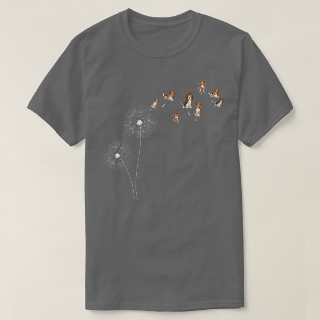 Camiseta La dueña de Perro Beagle Lover Dandelion Animal Ma (Diseño del anverso)
