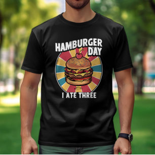 Camiseta La dulce sorpresa: Hamburguesa con cerezo encima