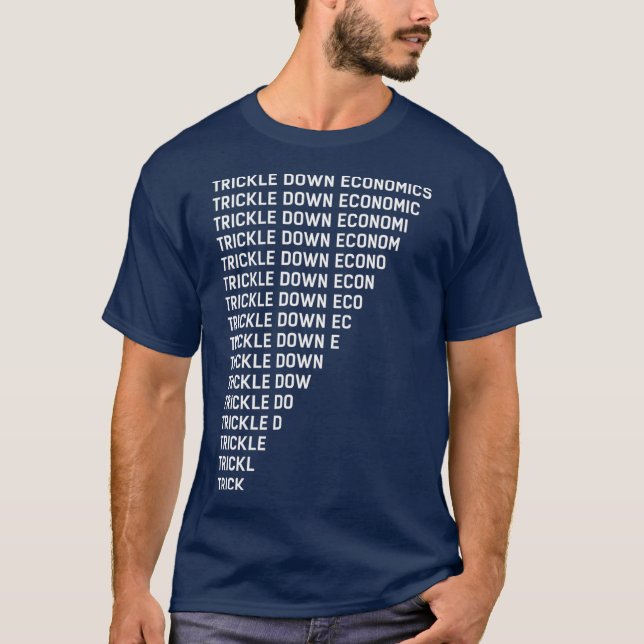 Camiseta La economía tambaleante y el trabajo (Anverso)
