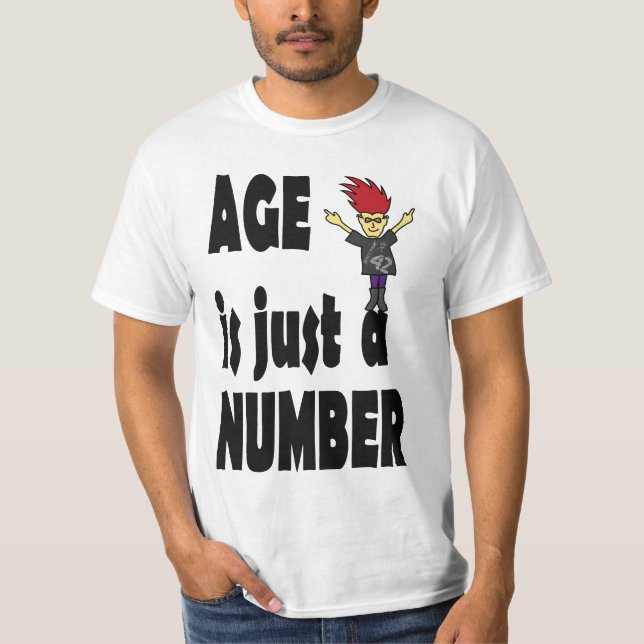 Camiseta la edad es sólo un número (Anverso)