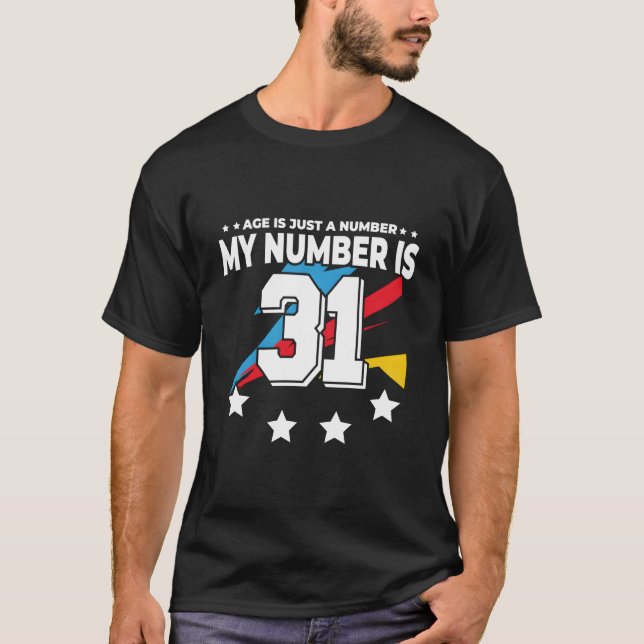 Camiseta La edad es solo un número Deportes 31 (Anverso)