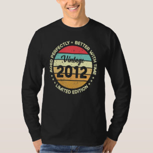 Camiseta La Edad Perfectamente Mejor Con Time Vintage 2012 
