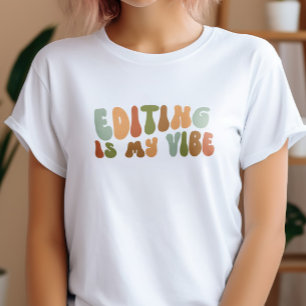 Camiseta La Edición Retro Groovy Es Mi Vibe, Editor