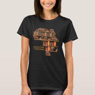 Camiseta La educación en África es una biblioteca de libros