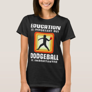 Camiseta La educación es importante para el béisbol