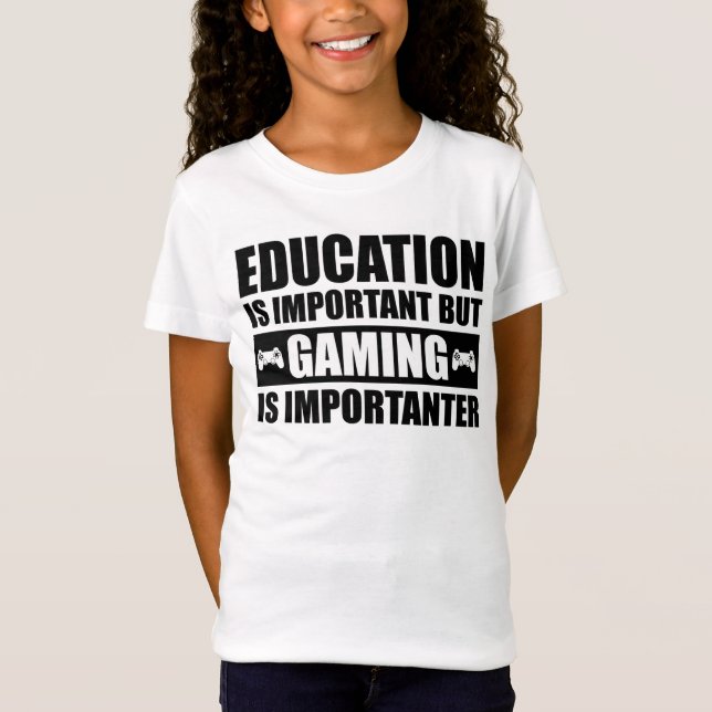Camiseta La educación es importante, pero el juego es impor (Anverso)
