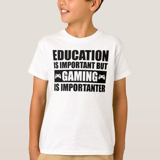 Camiseta La educación es importante, pero el juego es impor (Anverso)