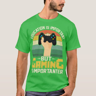 Camiseta La educación es importante, pero el juego es impor