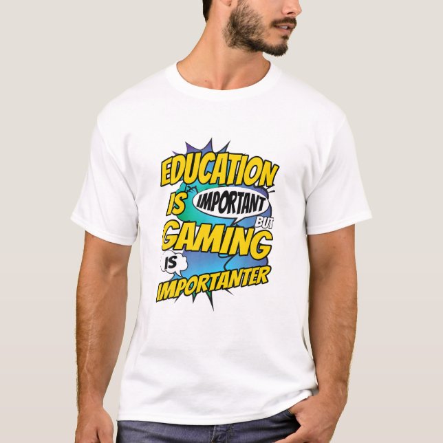 Camiseta La educación es importante, pero el juego es impor (Anverso)