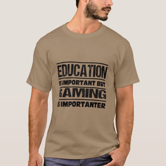 Camiseta La educación es importante, pero el juego es impor (Anverso)