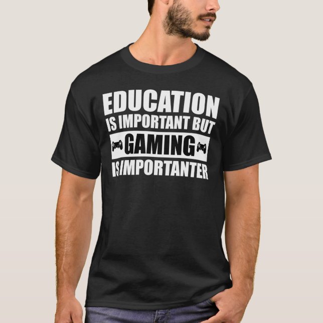 Camiseta La educación es importante, pero el juego es impor (Anverso)