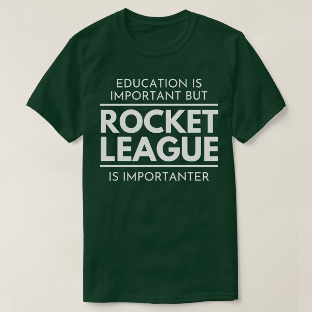 Camiseta La educación es importante, pero la Liga de Cohete (Diseño del anverso)