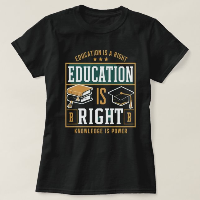 Camiseta la educación es un derecho (Diseño del anverso)