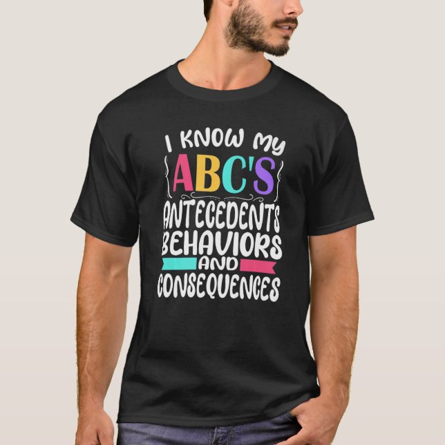 Camiseta La educación especial ABC de la escuela de autismo (Anverso)