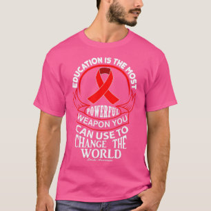 Camiseta La educación puede cambiar la conciencia mundial