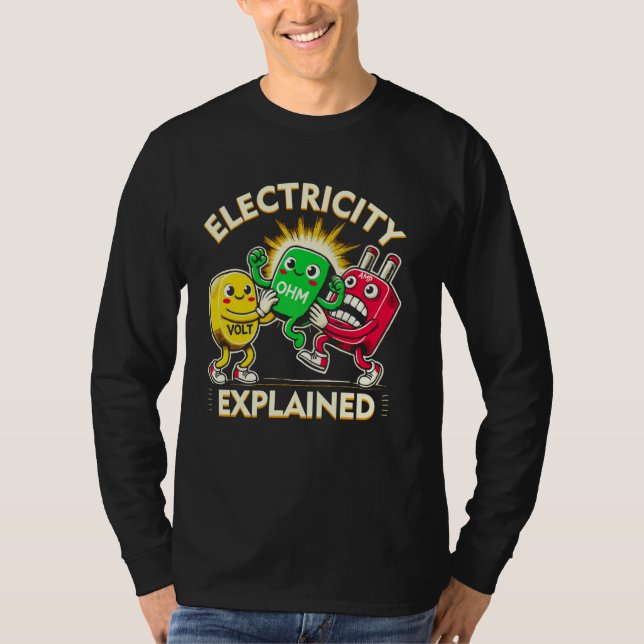 Camiseta La Electricidad Explicó La Física De Pun En La Cie (Anverso)