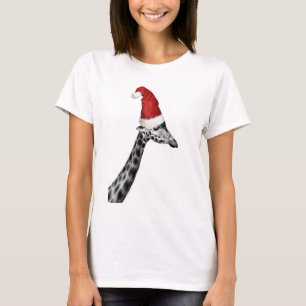 Camiseta La elegancia de la jirafa del navidad