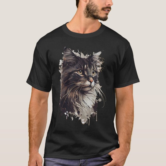 Camiseta La Elegancia felina en tu vida (Anverso)
