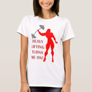 Camiseta La elevación pesada me gira