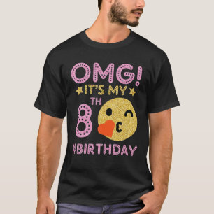 Camiseta La emoción retro vintage sutil OMG es mi octava pe