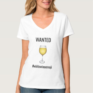 Camiseta La Emoji De Vino Blanco Quiere Camisas