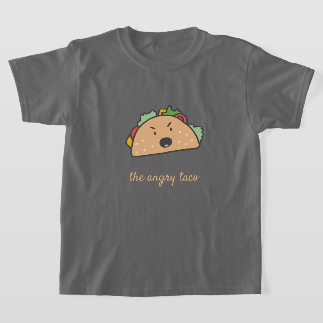 Camiseta La Emoji del taco enojado Personalizable de texto  (Distribución)