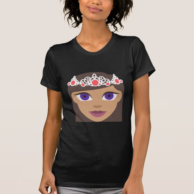 Camiseta La Emoji Princesa Estadounidense Royal Families (Anverso)