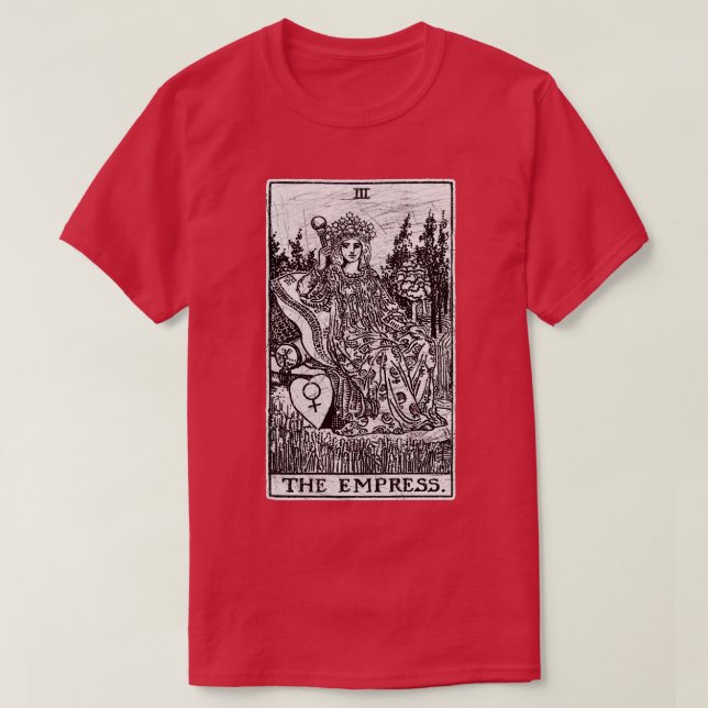 Camiseta La Emperatriz Tarot d Major Arcana (Diseño del anverso)