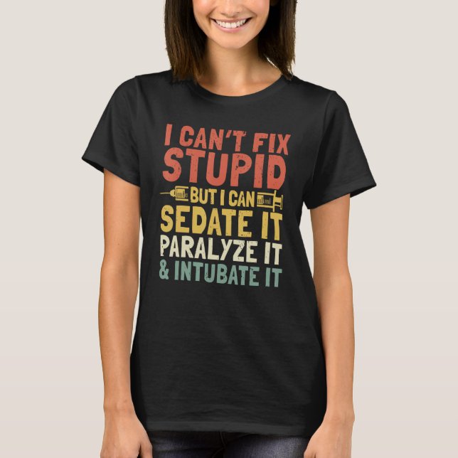 Camiseta La EMT paramédica puede eliminar y paralizar los S (Anverso)