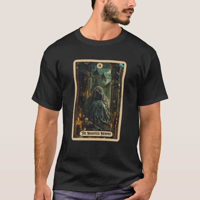Camiseta La encantada ermitaña de la tarjeta ermitaña de ta (Anverso)