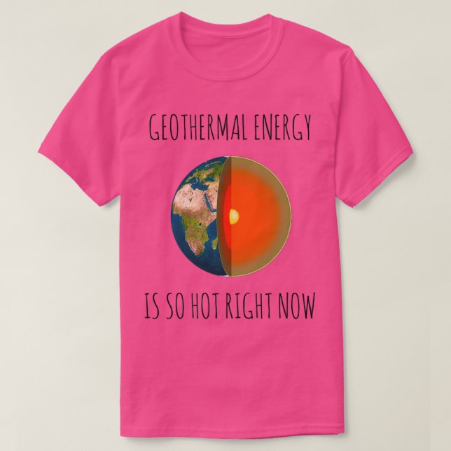 CAMISETA LA ENERGÍA GEOTÉRMICA ES TAN CALIENTE AHORA MISMO (Diseño del anverso)